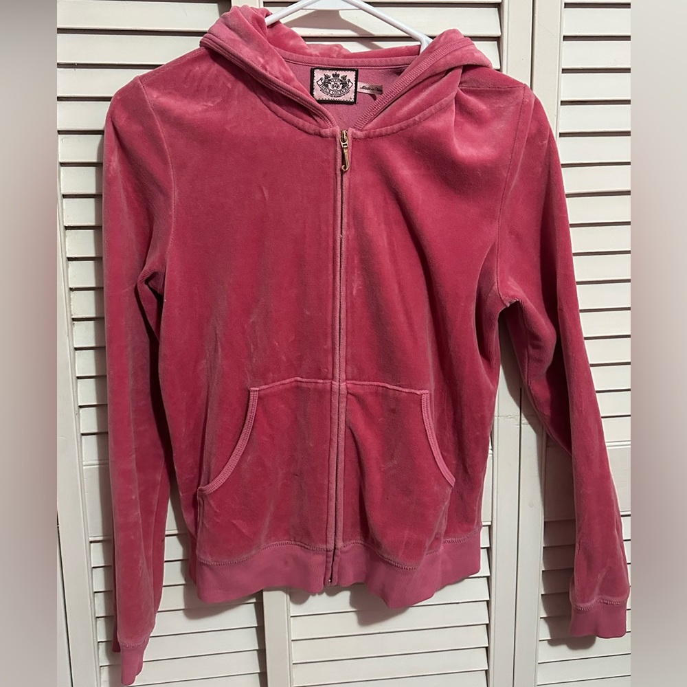 Juicy couture velour zip up pink